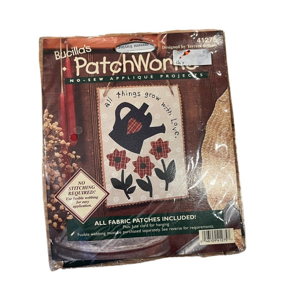 All Things Grow w/ Love Bucilla's PatchWorks No-sew Applique Project Kit 41275